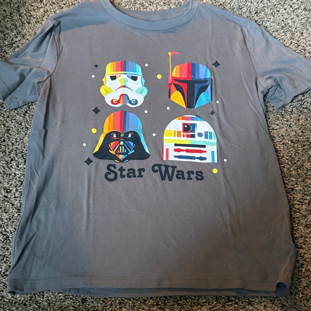 Star Wars Kids Multicolor Helmet Graphic Tee